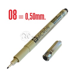 [0205708] Rotulador Sakura Pigma Micron 08 Negro