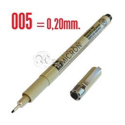 [0205700] Rotulador Sakura Pigma Micron 005 Negro