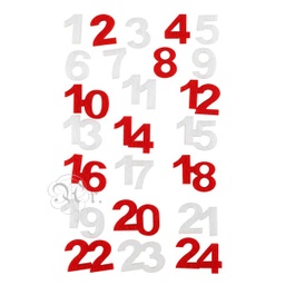 [2305010] Numeros Adviento Fieltro 2 Cm.
