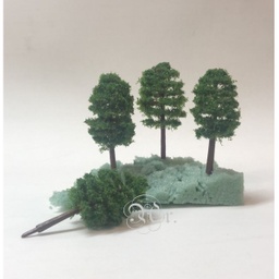 [0519317] Set 4 Arbolitos Maqueta 7 Cm.